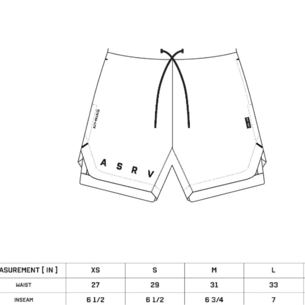 ASRV Men's 7" Liner Shorts in Rosewood - Picture 5 of 5